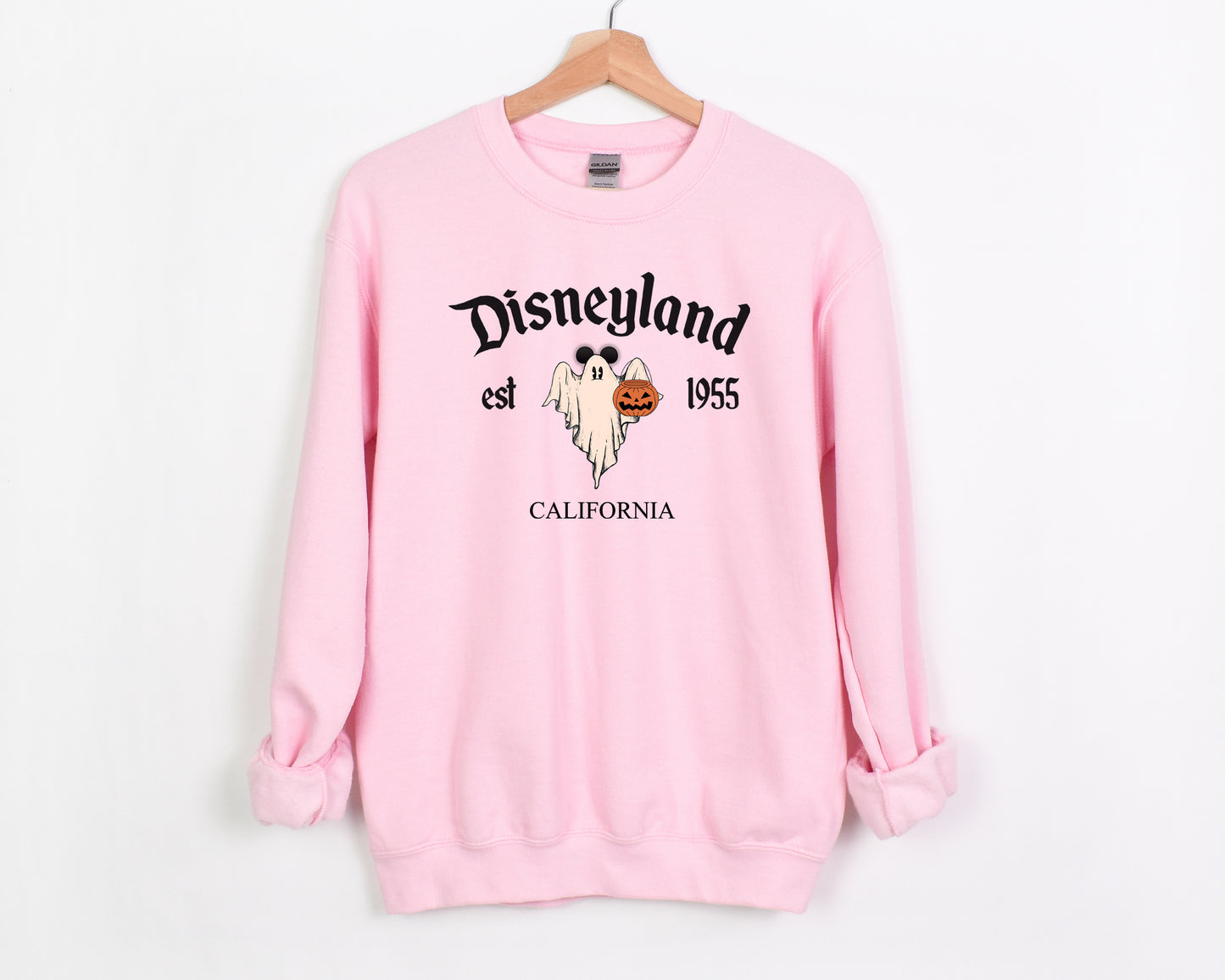 D*Land Ghost Mick  - Adult Fleece Sweatshirt | Black ink