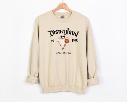 D*Land Ghost Mick  - Adult Fleece Sweatshirt | Black ink