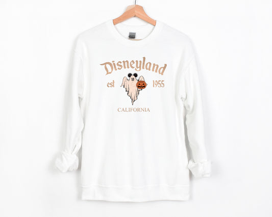 D*Land Ghost Mick  - Adult Fleece Sweatshirt | Neutral ink