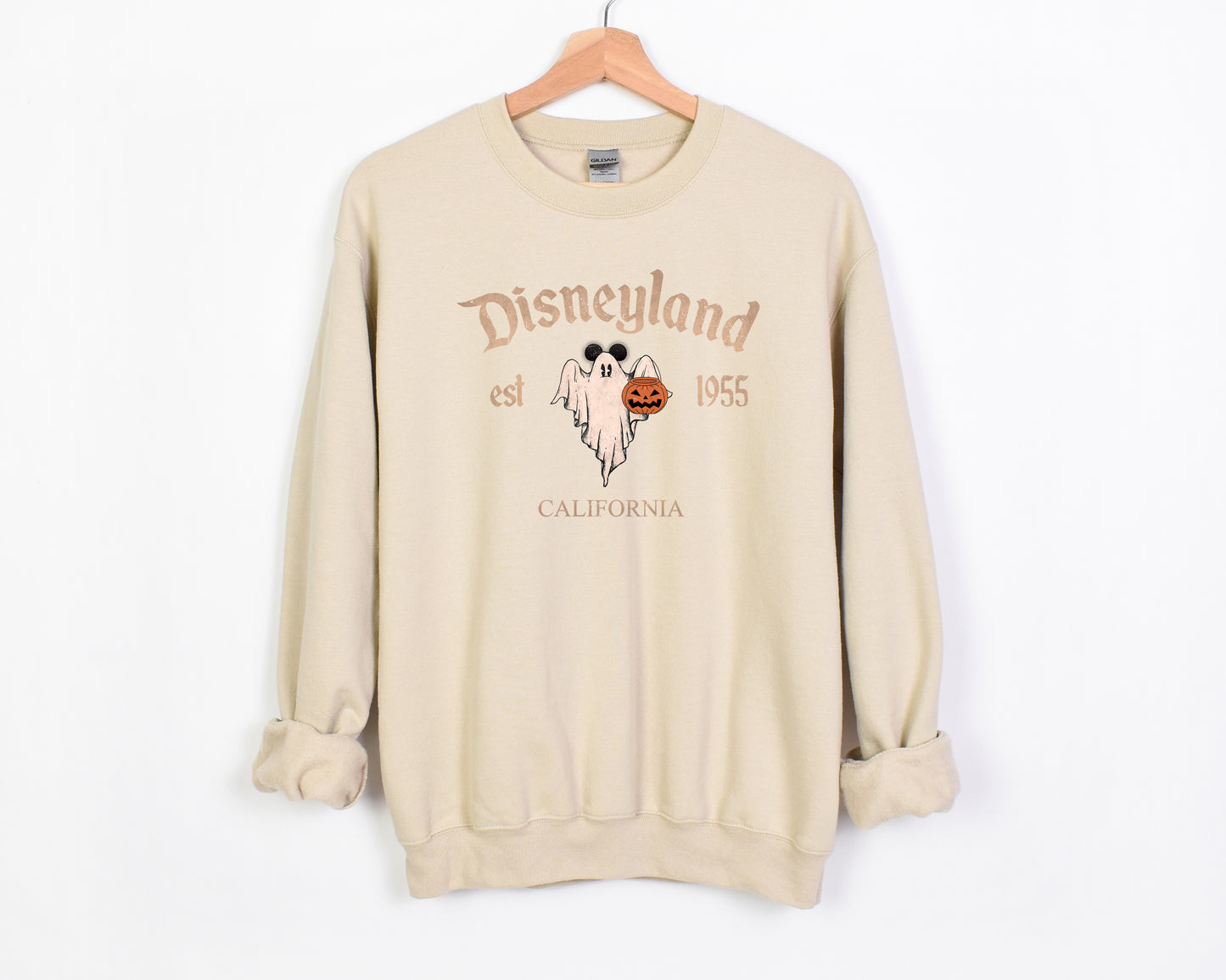 D*Land Ghost Mick  - Adult Fleece Sweatshirt | Neutral ink