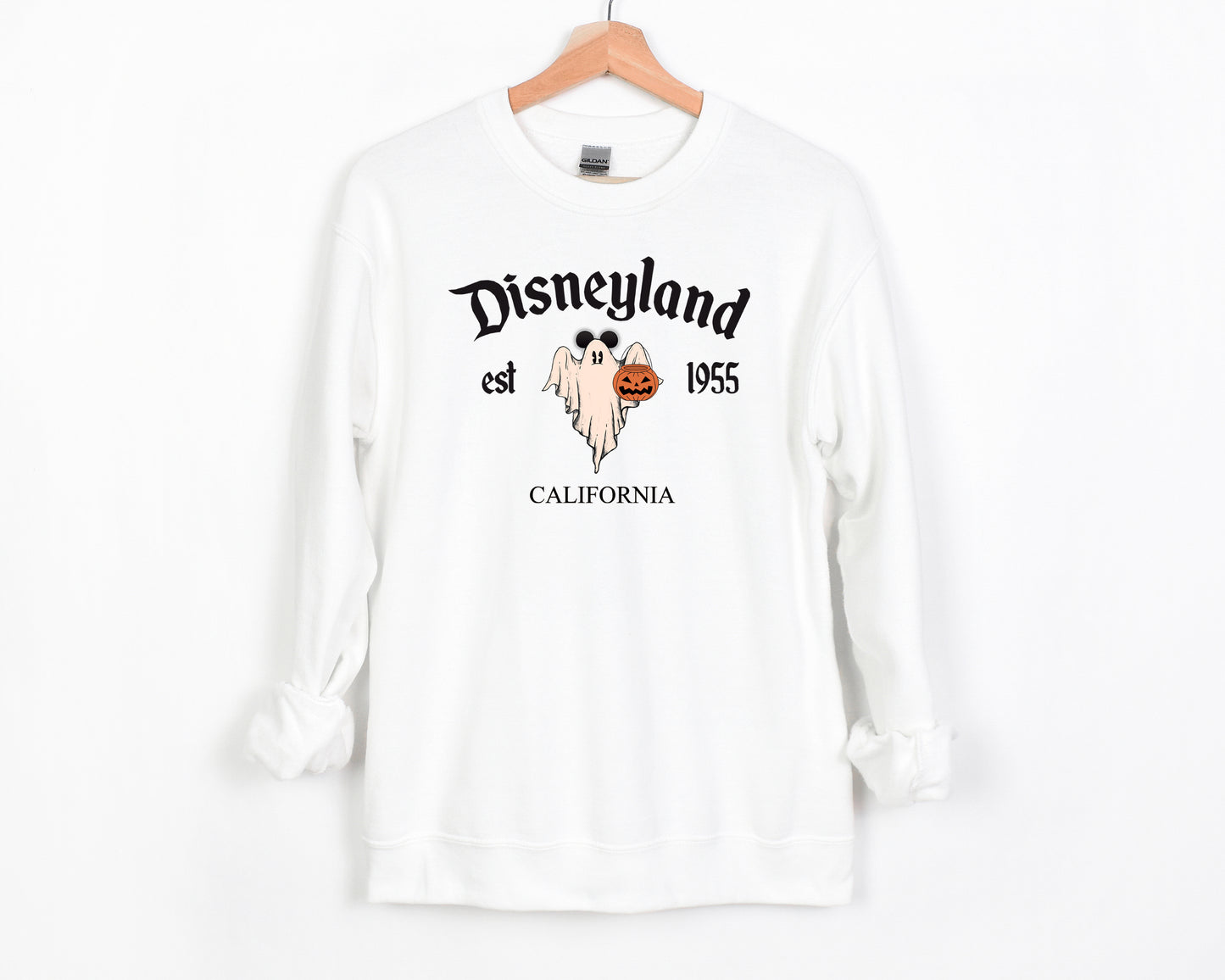 D*Land Ghost Mick  - Adult Fleece Sweatshirt | Black ink