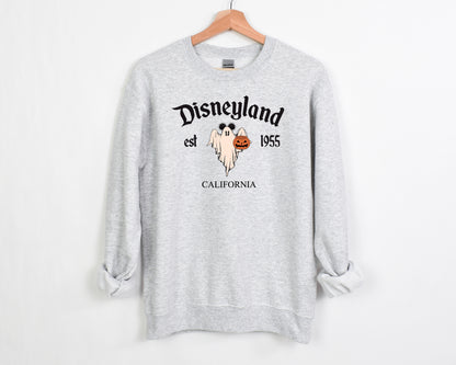 D*Land Ghost Mick  - Adult Fleece Sweatshirt | Black ink