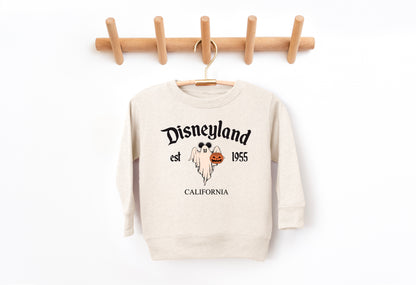 D*land Ghost Mick - Kids Fleece Sweatshirt | Black ink