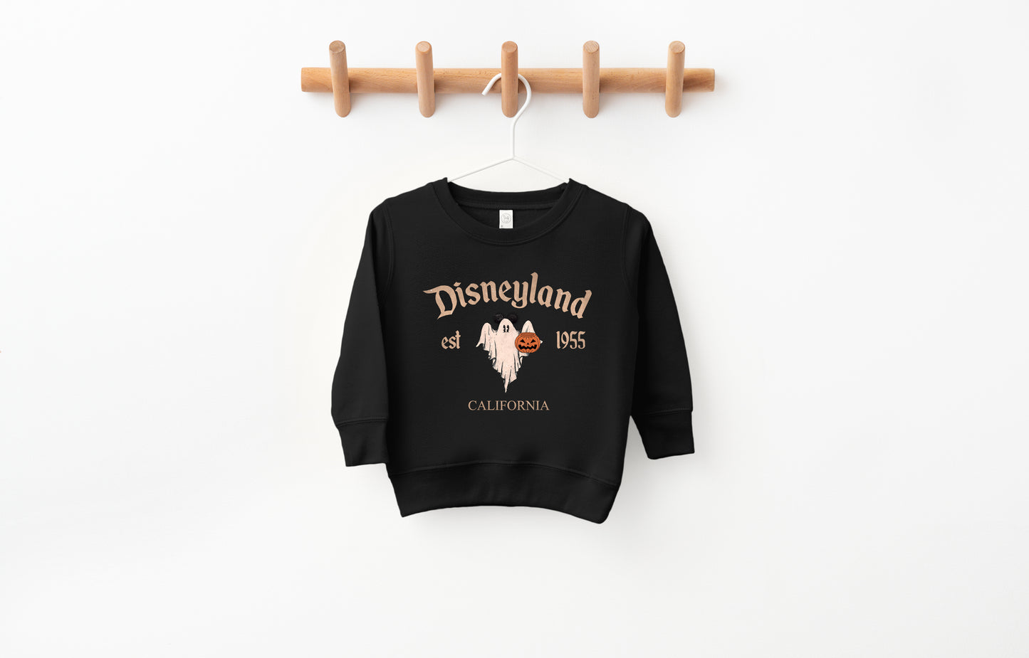 D*land Ghost Mick - Kids Fleece Sweatshirt | Neutral ink