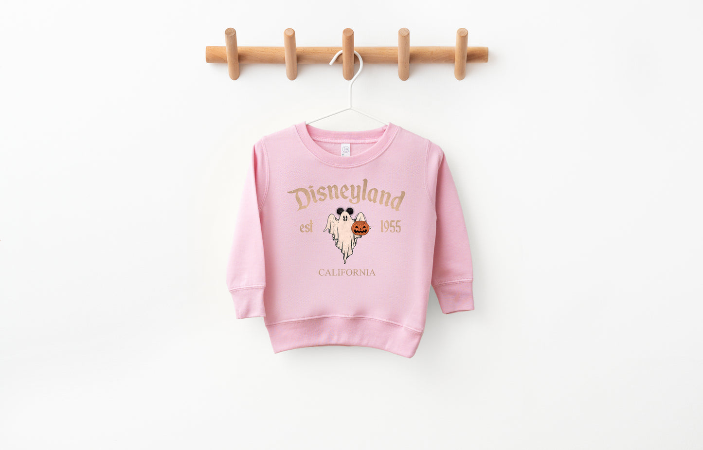 D*land Ghost Mick - Kids Fleece Sweatshirt | Neutral ink