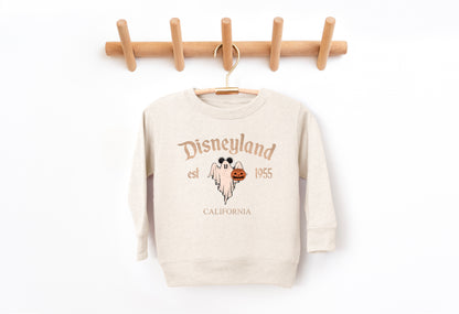 D*land Ghost Mick - Kids Fleece Sweatshirt | Neutral ink