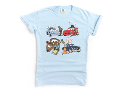 Easter Cars - Comfort Colors Adult Tee