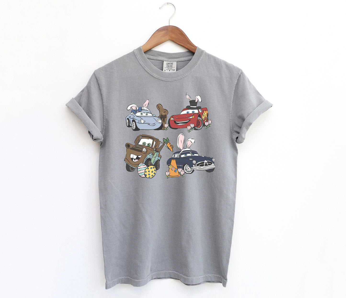 Easter Cars - Comfort Colors Adult Tee