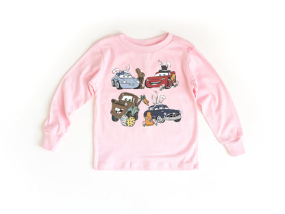 Easter Cars - Kids Long Sleeve