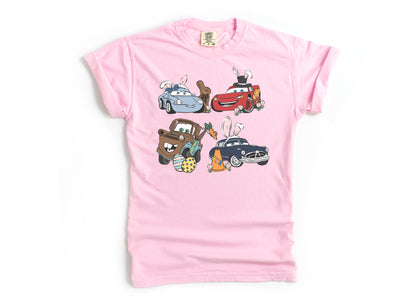 Easter Cars - Comfort Colors Adult Tee