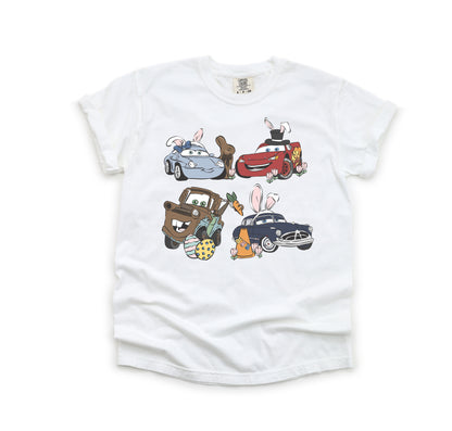 Easter Cars - Comfort Colors Adult Tee