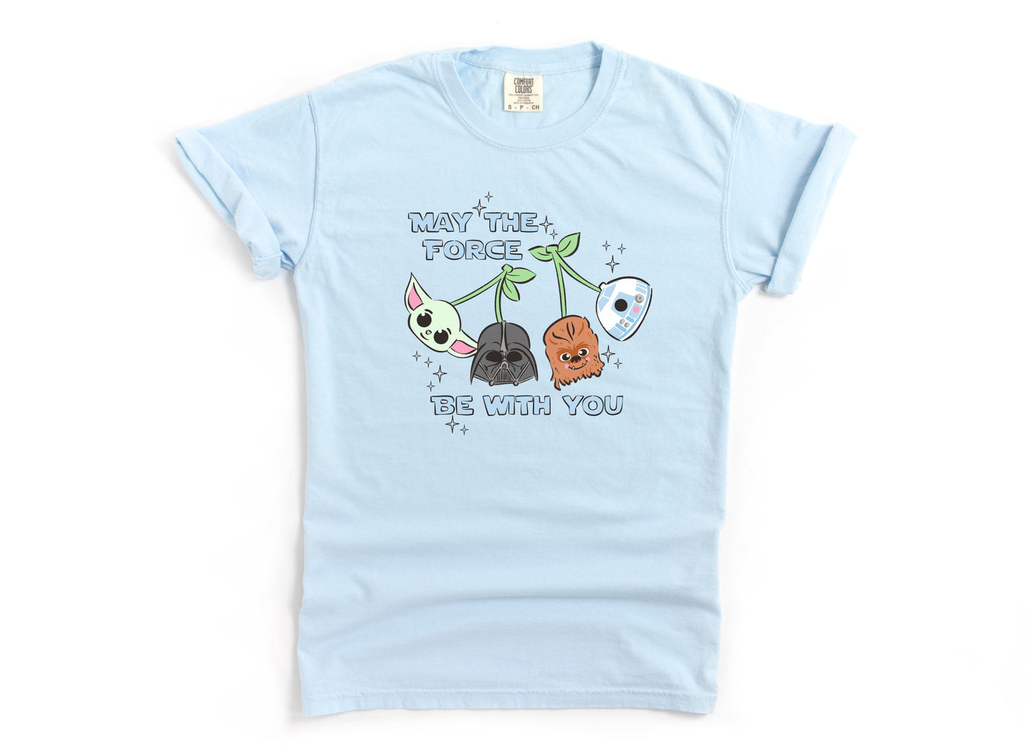 Galactic Cherries Blue - Comfort Colors Adult Tee