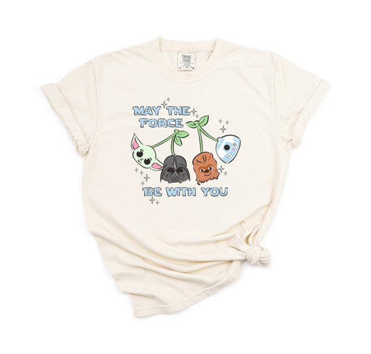 Galactic Cherries Blue - Comfort Colors Adult Tee