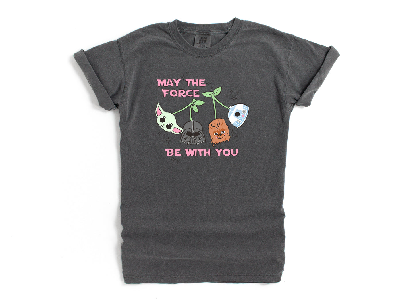 Galactic Cherries Pink - Comfort Colors Adult Tee