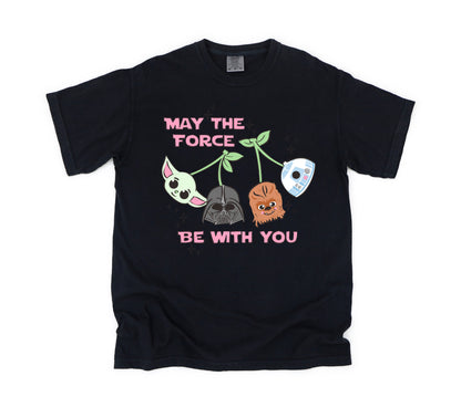 Galactic Cherries Pink - Comfort Colors Adult Tee