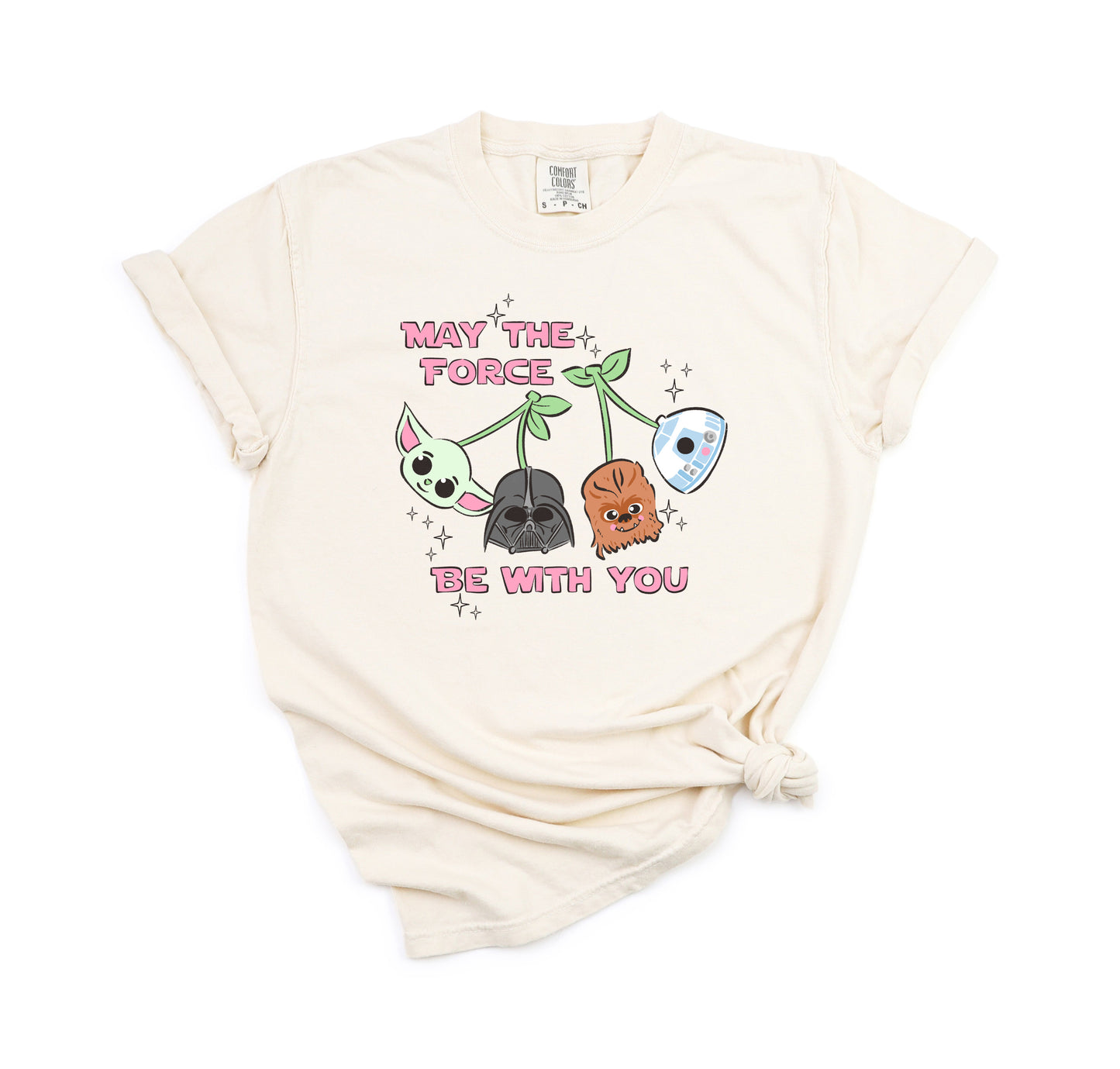 Galactic Cherries Pink - Comfort Colors Adult Tee