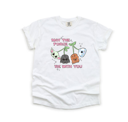 Galactic Cherries Pink - Comfort Colors Adult Tee