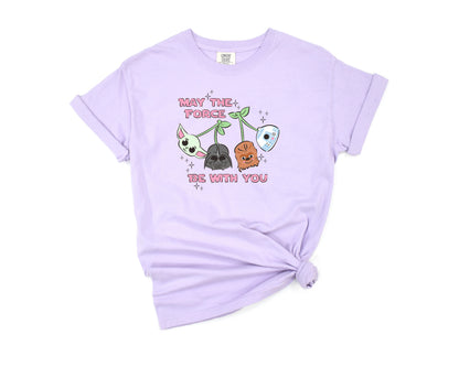 Galactic Cherries Pink - Comfort Colors Adult Tee