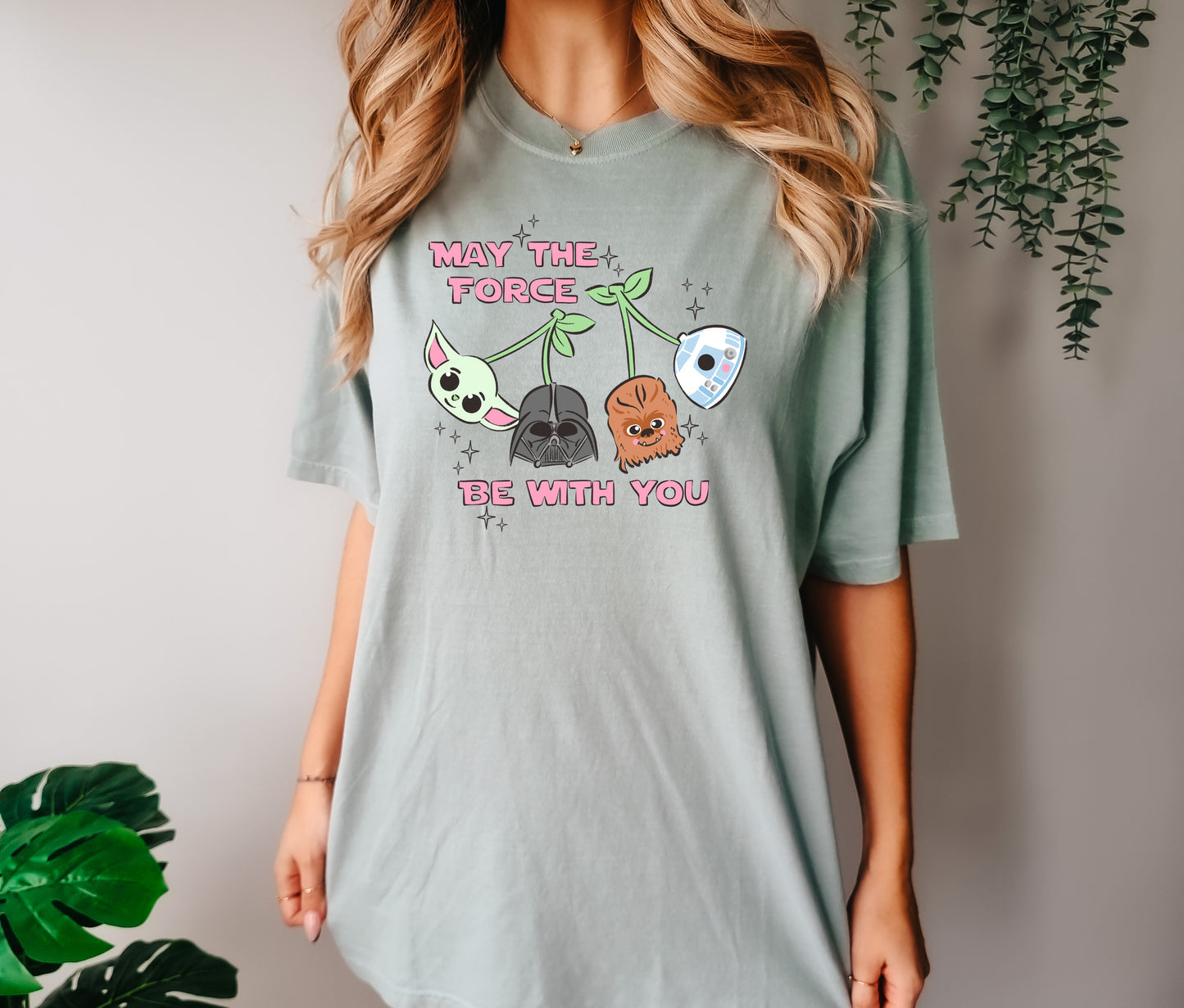 Galactic Cherries Pink - Comfort Colors Adult Tee