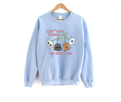 Galactic Cherries Pink- Adult Fleece Sweatshirt