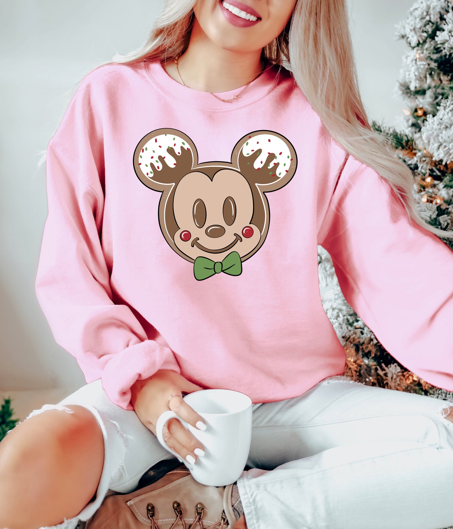 Ginger Cookie Mick - Adult Fleece Sweatshirt