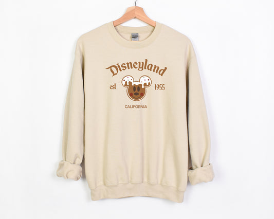 D*land Gingerbread Mick - Adult Fleece Sweatshirt