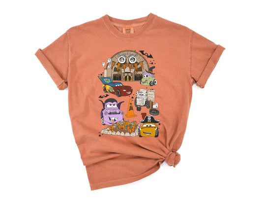 Halloween Carsland - Comfort Colors Adult Tee