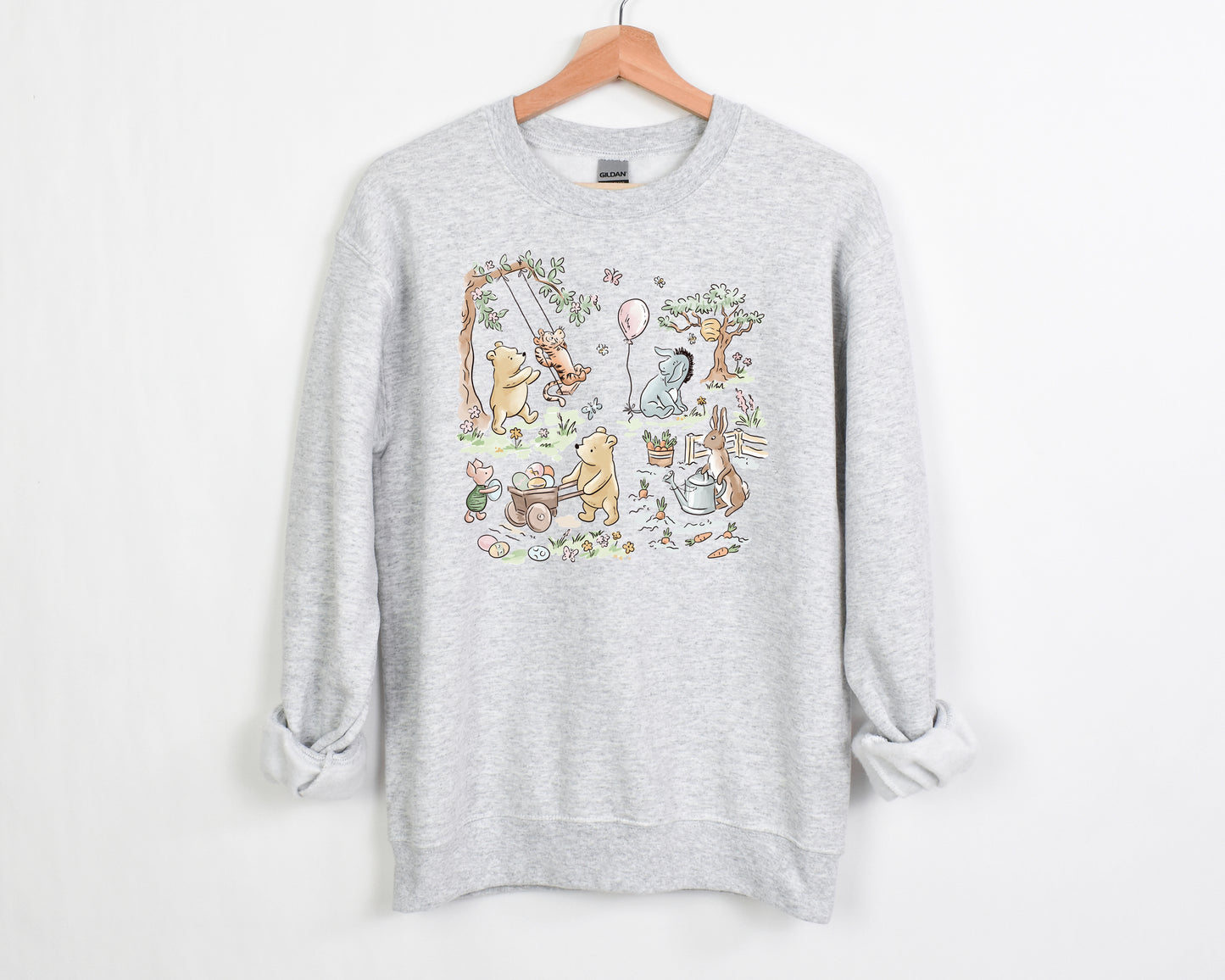 Hundred Acre Easter - Adult Fleece Sweatshirt