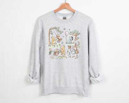 Hundred Acre Easter - Adult Fleece Sweatshirt