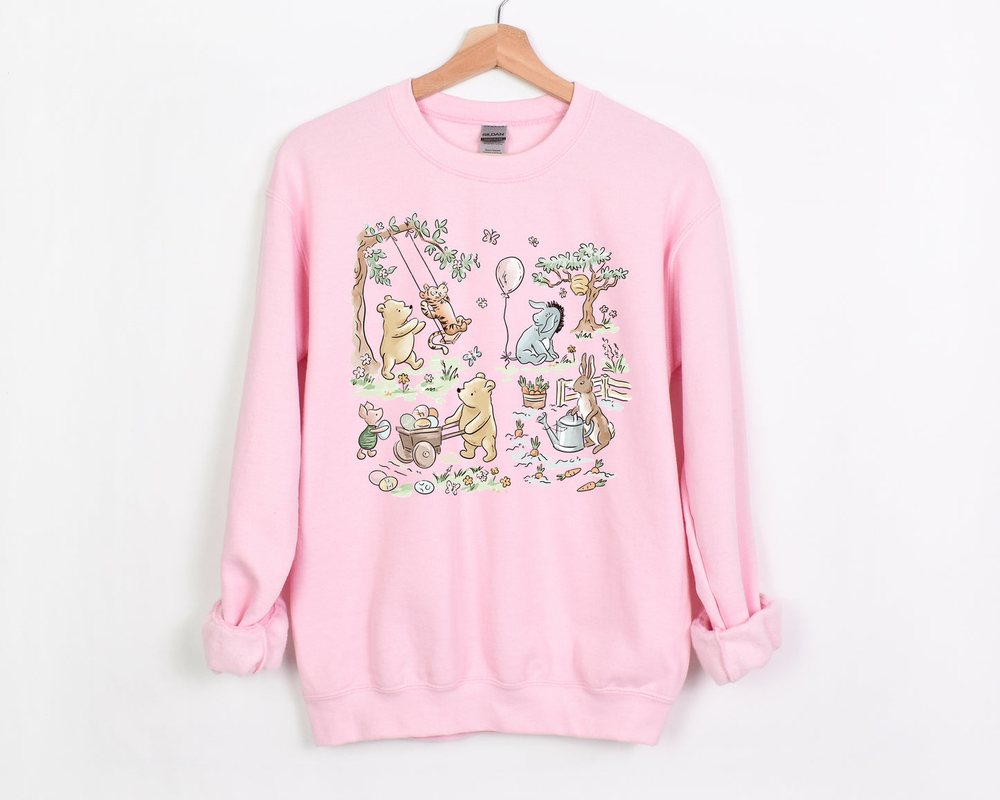 Hundred Acre Easter - Adult Fleece Sweatshirt