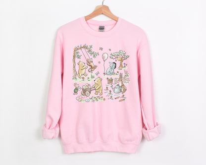Hundred Acre Easter - Adult Fleece Sweatshirt