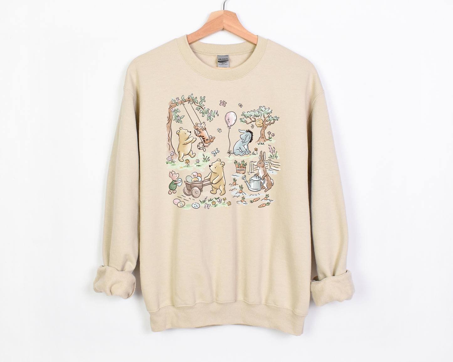 Hundred Acre Easter - Adult Fleece Sweatshirt