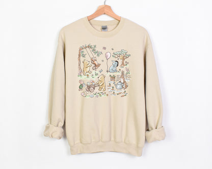 Hundred Acre Easter - Adult Fleece Sweatshirt