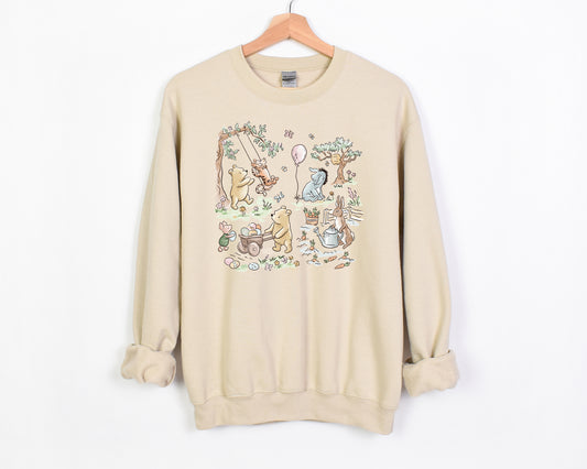 Hundred Acre Easter - Adult Fleece Sweatshirt