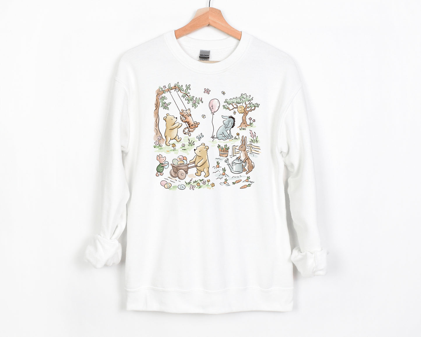 Hundred Acre Easter - Adult Fleece Sweatshirt