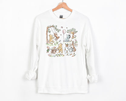 Hundred Acre Easter - Adult Fleece Sweatshirt