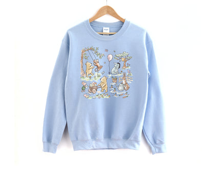 Hundred Acre Easter - Adult Fleece Sweatshirt