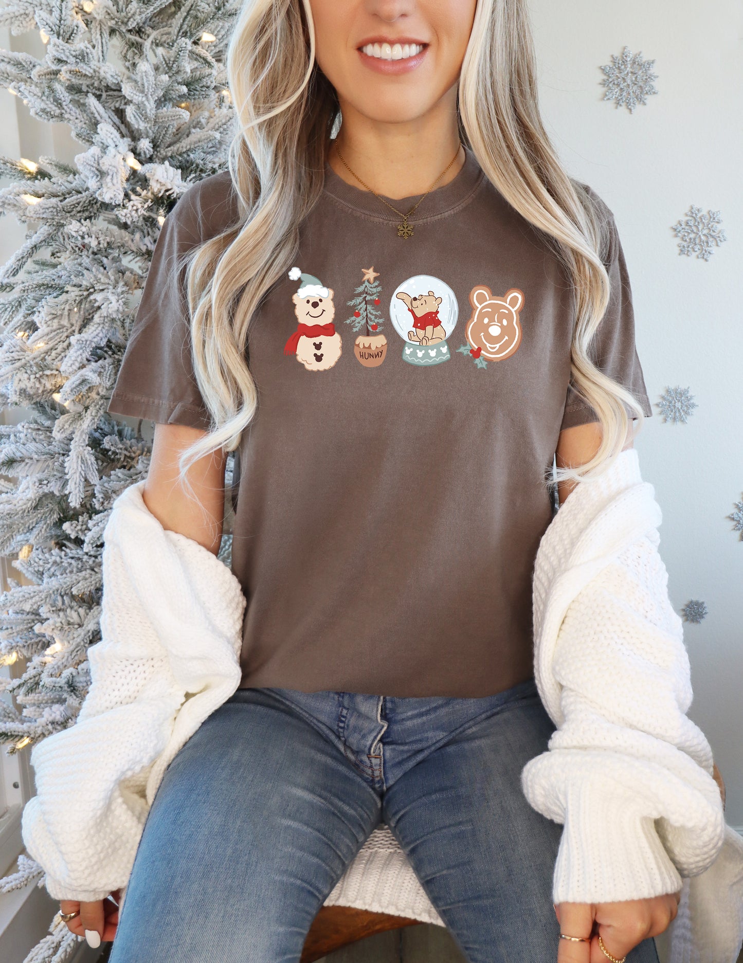 Christmas Hunny Bear - Comfort Colors Adult Tee