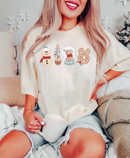 Christmas Hunny Bear - Comfort Colors Adult Tee