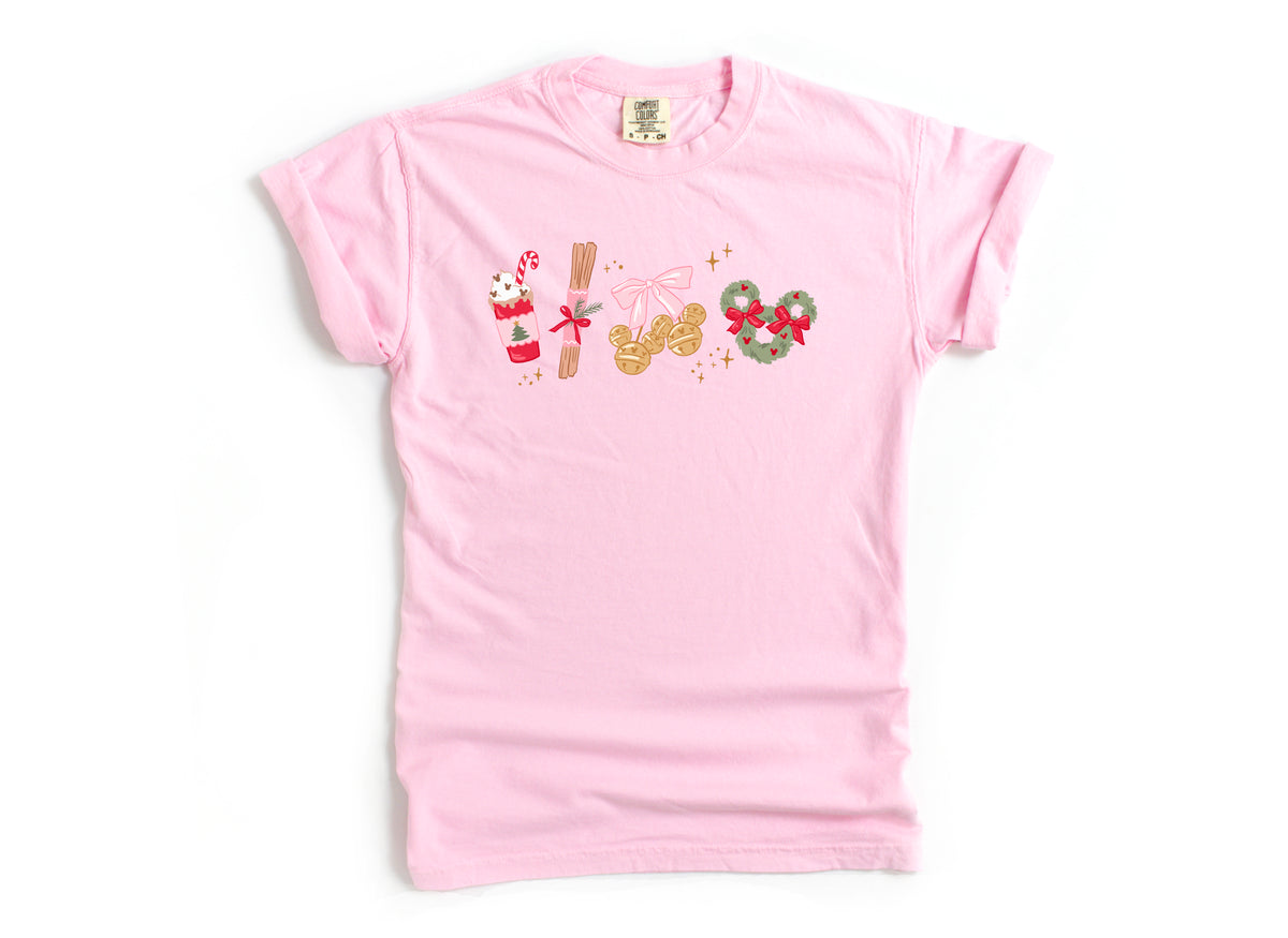 Jingle Bells (Pink)- Comfort Colors Adult Tee