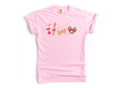 Jingle Bells (Pink)- Comfort Colors Adult Tee