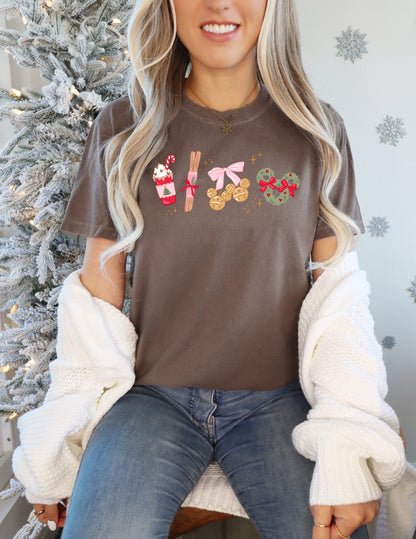 Jingle Bells (Pink)- Comfort Colors Adult Tee