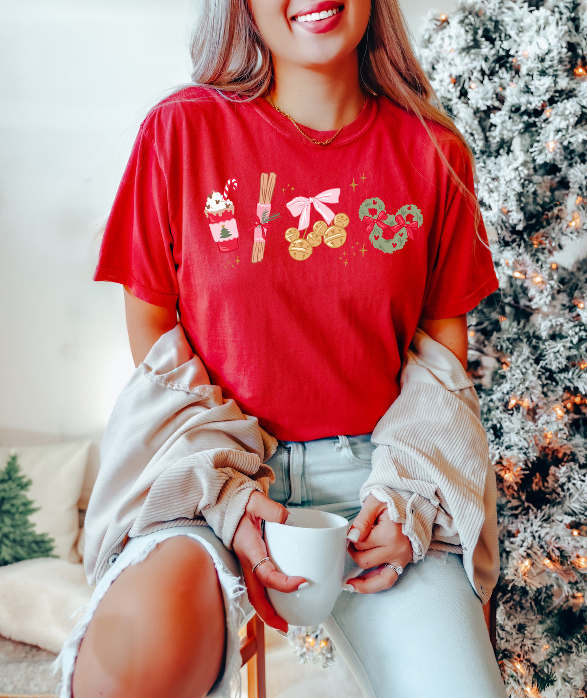 Jingle Bells (Pink)- Comfort Colors Adult Tee