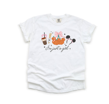 Just a {Fall} Girl- Comfort Colors Adult Tee
