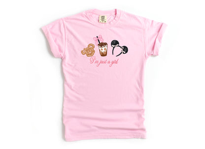 Just a Girl - Comfort Colors Adult Tee