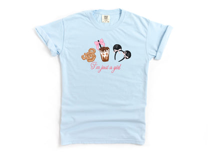 Just a Girl - Comfort Colors Adult Tee
