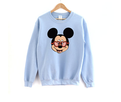 Lovestruck Mouse - Adult Fleece Sweatshirt