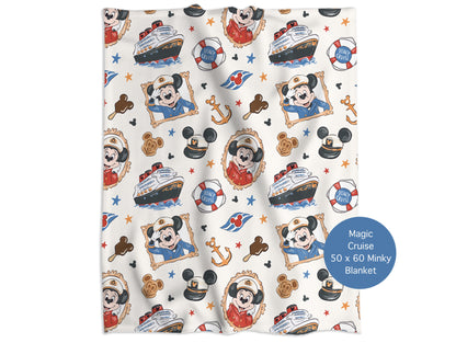 Magic Cruise Minky Throw Blanket *PREORDER*