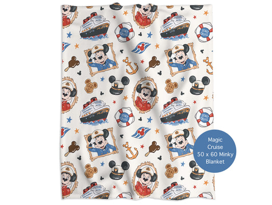 Magic Cruise Minky Throw Blanket *PREORDER*