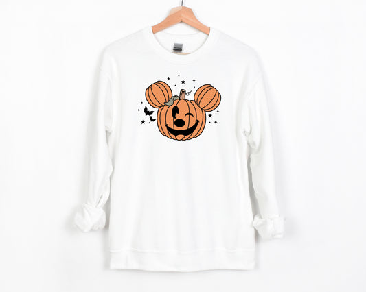 Main Street Pumpkin  - Adult Fleece Sweatshirt